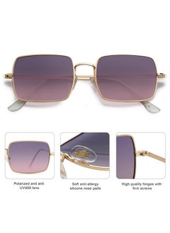 Polarized Sunglasses For Womens Mensrectangle Polygon Retro Vintage Shades Classic Vintage Shades Sj1168 Purple Lens - pzsku/Z9C2B36778423474675B1Z/45/_/1718184442/e88ee7a7-8b2b-4317-bc60-37822cf47371