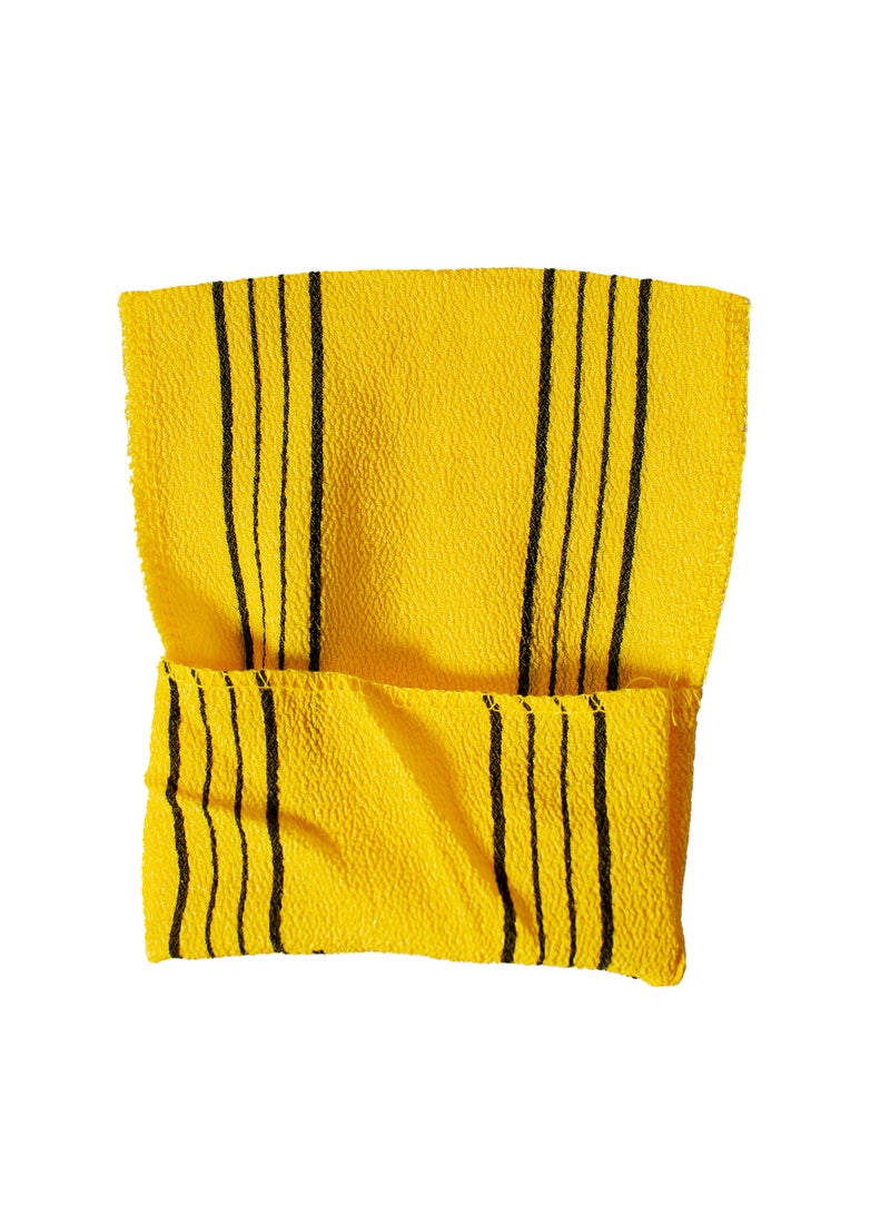 Moroccan Oil Moroccan Oil Korean Bath Gloves – Exfoliating Yellow Glove for Skin Renewal, Silk-Towel Composite, Water-Activated for Deep Cleansing  - Image 1