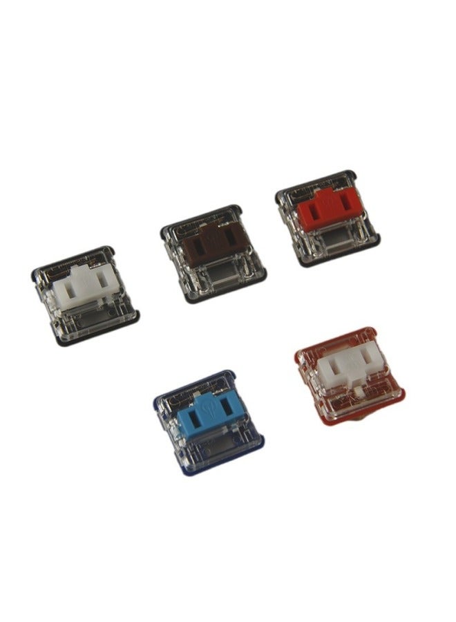 Kaihua Kailh 1350 Chocolate Short Shaft Mechanical Keyboard Shaft Body Self-changing Switch Accessories Black Tea White Shaft-Color:1350 Kaihua Tiffany Short Shaft  - Image 2