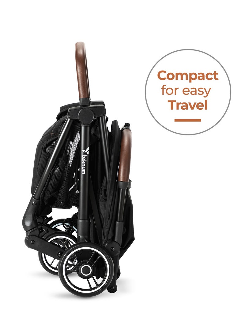 TEKNUM - Travel Explorer 2 Autofold Stroller, Suitable From New-Born To 36 Months - Black - Image 1