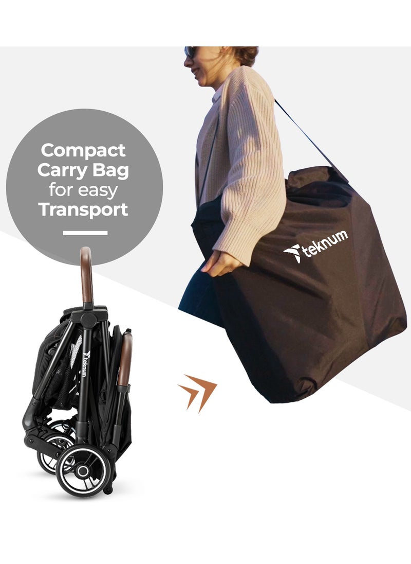 TEKNUM - Travel Explorer 2 Autofold Stroller, Suitable From New-Born To 36 Months - Black - Image 1