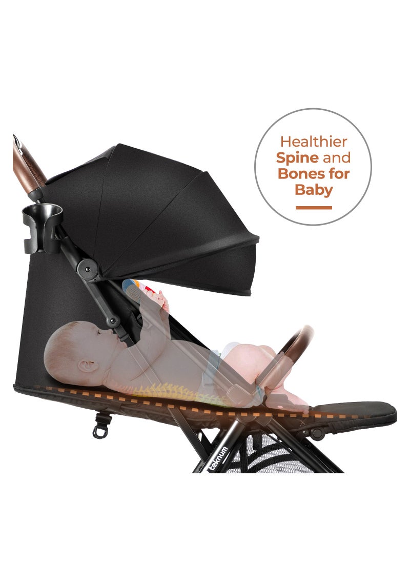 TEKNUM - Travel Explorer 2 Autofold Stroller, Suitable From New-Born To 36 Months - Black - Image 1