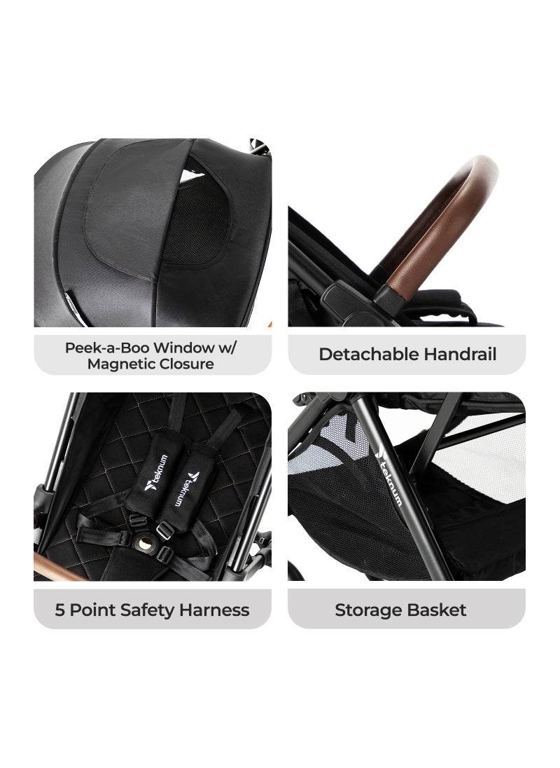 TEKNUM - Travel Explorer 2 Autofold Stroller, Suitable From New-Born To 36 Months - Black - Image 1