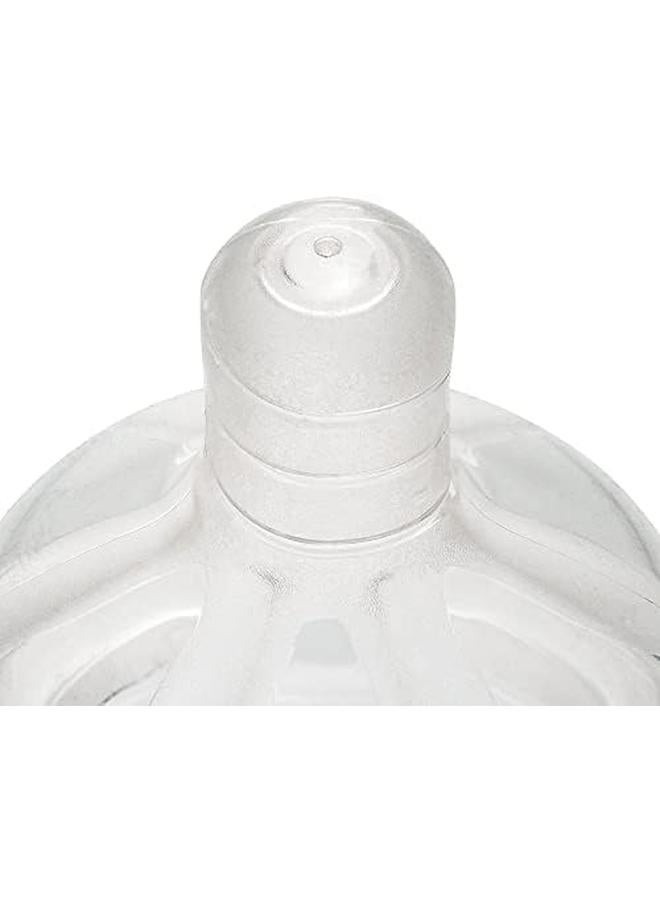 nip Wide Neck Glass Bottle Silicone Round Teat Medium 120 Ml 0M Plus Made In Germany Grey - Image 2