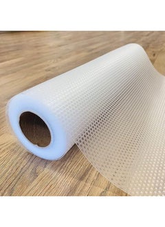 EVA Thickened Printed Table Mat Cabinet Mat Shoe Cabinet Drawer Moisture-proof Pad Paper Cuttable Kitchen Waterproof Oil-proof Pad-Color:Transparent Flat Dot-Specifications:50*300cm