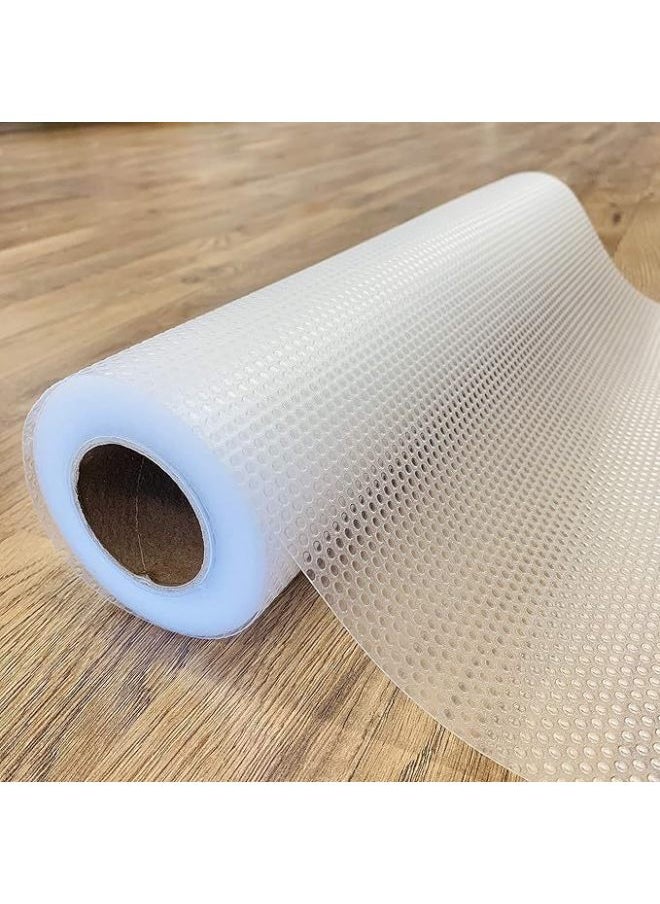 Generic - EVA Thickened Printed Table Mat Cabinet Mat Shoe Cabinet Drawer Moisture-proof Pad Paper Cuttable Kitchen Waterproof Oil-proof Pad-Color:Transparent Flat Dot-Specifications:50*300cm - Image 1