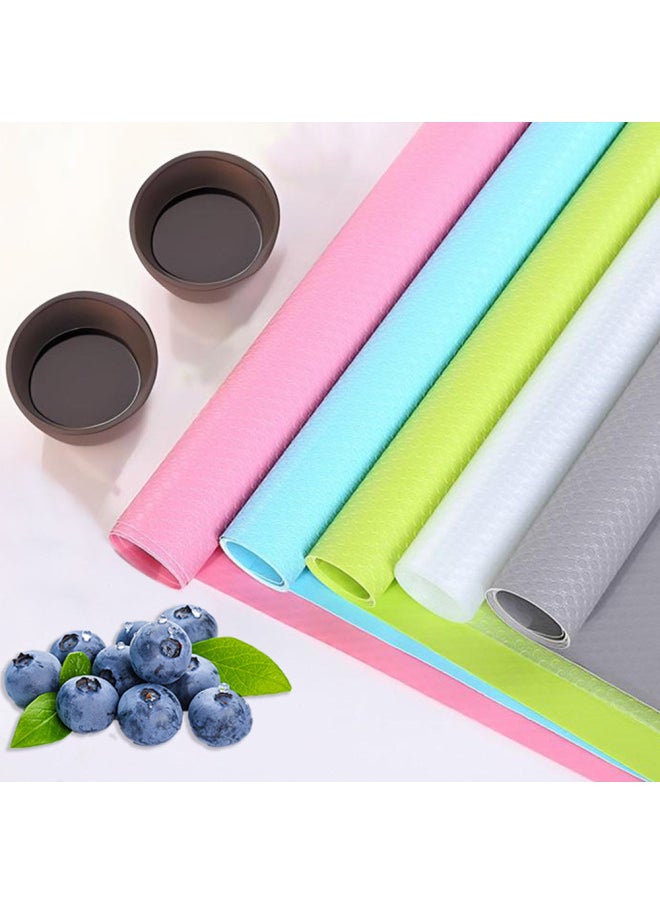 Generic - EVA Thickened Printed Table Mat Cabinet Mat Shoe Cabinet Drawer Moisture-proof Pad Paper Cuttable Kitchen Waterproof Oil-proof Pad-Color:Transparent Flat Dot-Specifications:50*300cm - Image 1