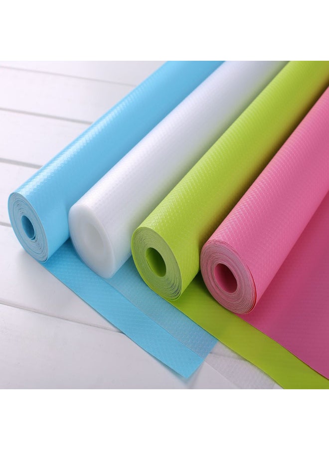Generic - EVA Thickened Printed Table Mat Cabinet Mat Shoe Cabinet Drawer Moisture-proof Pad Paper Cuttable Kitchen Waterproof Oil-proof Pad-Color:Transparent Flat Dot-Specifications:50*300cm - Image 1