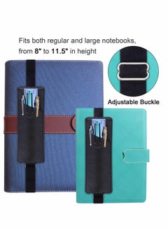 Y&D AdjustElastic Band Pen Holder, 2 Pcs PU Leather Pencil Holder  - Image 2