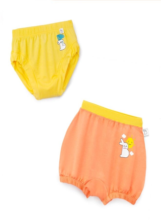 superbottoms Supersoft Baby Brief & Bloomer Assorted Pack l 3X Soft Unisex Underwear l Stretchy & Breathable l Gentle Elastic, No Scratchy Tags l Safe, AZO-Free Dyes l 12m - 18m - Image 1