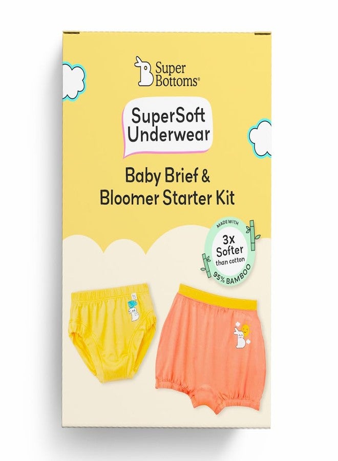 superbottoms Supersoft Baby Brief & Bloomer Assorted Pack l 3X Soft Unisex Underwear l Stretchy & Breathable l Gentle Elastic, No Scratchy Tags l Safe, AZO-Free Dyes l 12m - 18m - Image 2