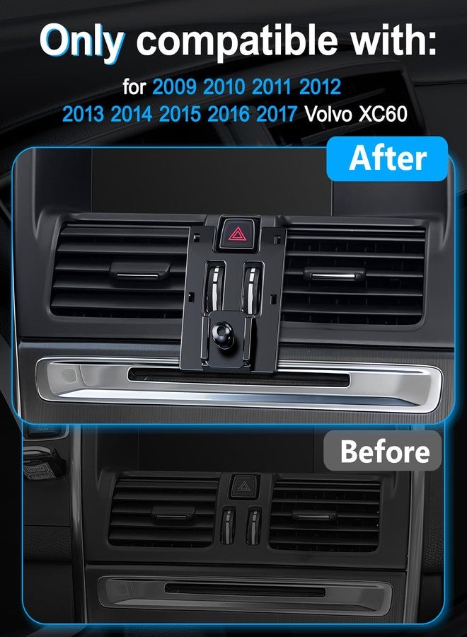 ELOHEI حامل هاتف ELOHEI لسيارة فولفو XC60 مع قاعدة مخصصة، حامل هاتف مخصص لسيارة فولفو XC60 2009-2017 ملحقات السيارة - Image 5