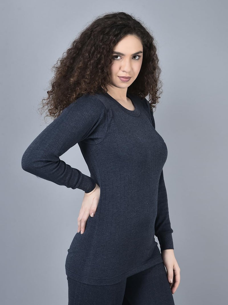 Dollar Wintercare Ladies Thermal RN Vest Black - Image 2