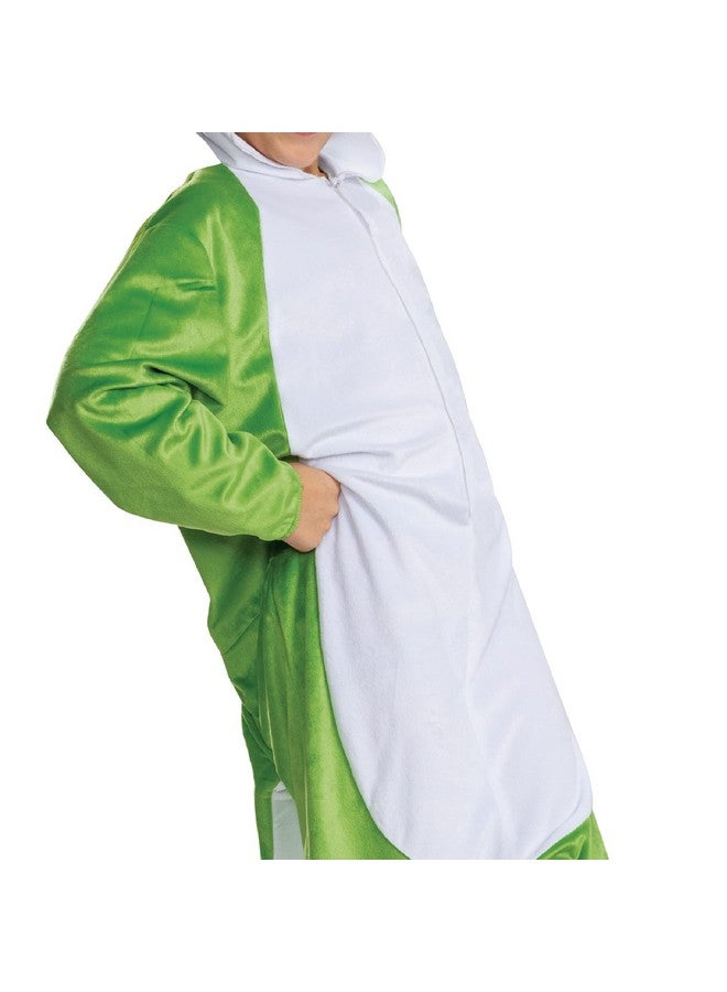 Disguise Yoshi Costume Hooded Jumpsuit, Official Super Mario Character Costume for Kids, Size (4-6) - Image 3