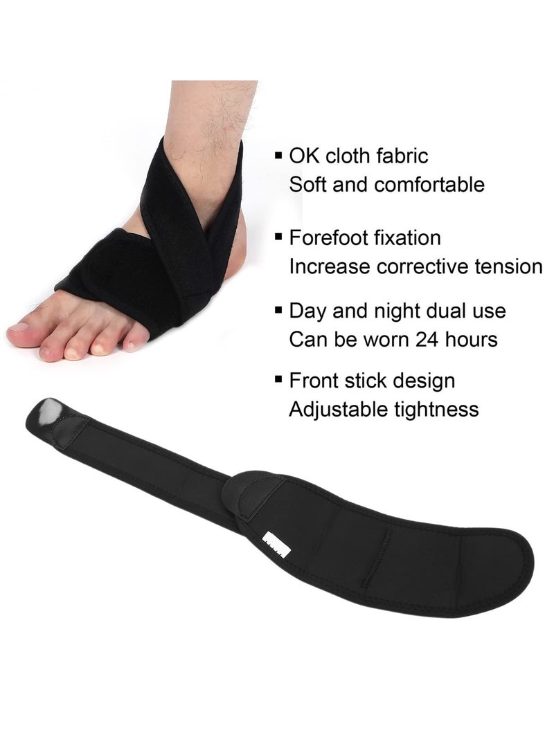 Excefore دعامة تقويمية لتدلي القدم، دعامة مرنة احترافية لتدلي القدم لتقوس القدم (يسار) - Image 3