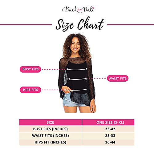 Back From Bali Black Blouson Sleeves Top Lite - Image 3