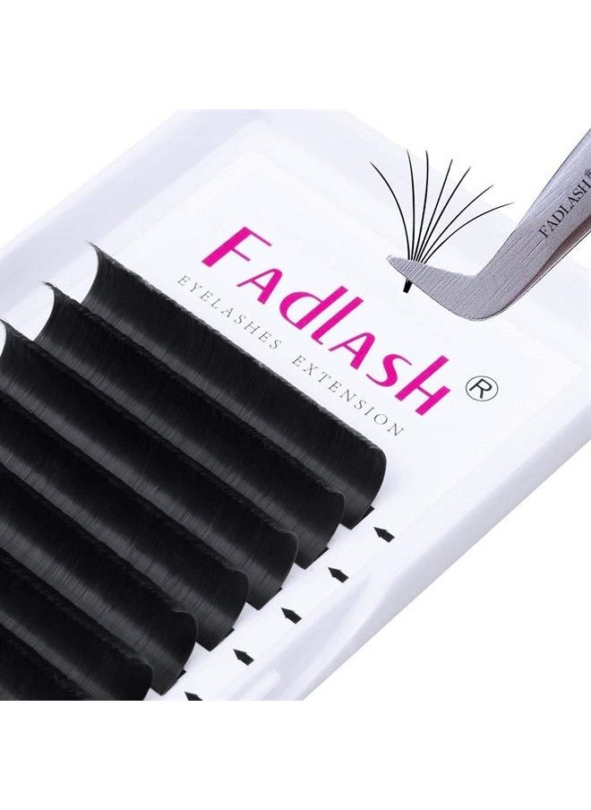 FADLASH - Lash Extension Supplies Volume Eyelash Extensions 0.07 D Curl 9mm Easy Fanning Volume Lashes FADLASH Self Fanning Lashes (0.07-D, 9mm) - Image 1