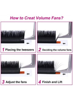 FADLASH Lash Extension Supplies Volume Eyelash Extensions 0.07 D Curl 9mm Easy Fanning Volume Lashes FADLASH Self Fanning Lashes (0.07-D, 9mm)  - Image 5