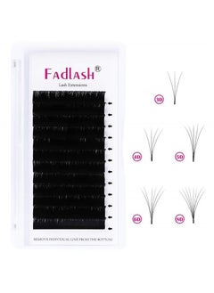 FADLASH Lash Extension Supplies Volume Eyelash Extensions 0.07 D Curl 9mm Easy Fanning Volume Lashes FADLASH Self Fanning Lashes (0.07-D, 9mm)  - Image 2