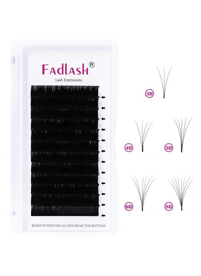 FADLASH - Lash Extension Supplies Volume Eyelash Extensions 0.07 D Curl 9mm Easy Fanning Volume Lashes FADLASH Self Fanning Lashes (0.07-D, 9mm) - Image 1