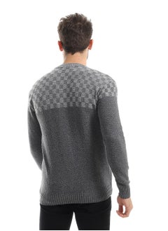 Caesar Wool Mens Pullover With Multi Design  - Image 3