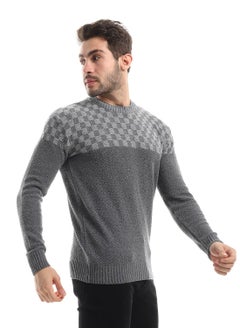 Caesar Wool Mens Pullover With Multi Design  - Image 2