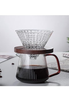 Glass Coffee Pot Vertical Striped Coffee Maker Glass Coffee Maker V Spout Coffee Tea Maker Utility Coffee Appliance Reusable - pzsku/Z9C2BCB43D98AF21C28A9Z/45/_/1716032902/981f98b4-b1a0-4f07-b0b0-7cbf0f8dee92