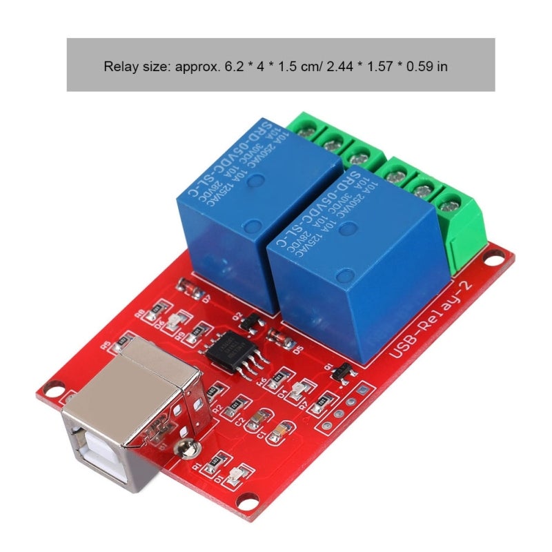 وحدة تبديل USB مع واجهة USB مربعة مدمجة - وحدة ترحيل HID تعمل بتقنية التوصيل والتشغيل لأنظمة WIN7 XP 32-بت و64-بت - Image 5