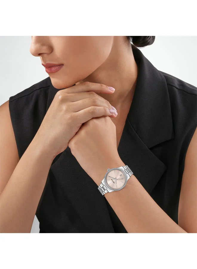Hanowa  Tresa Rose Pink Dial Silver Stainless Steel Bracelet Analog Watch for Women 36mm for Women | Best Price UAE