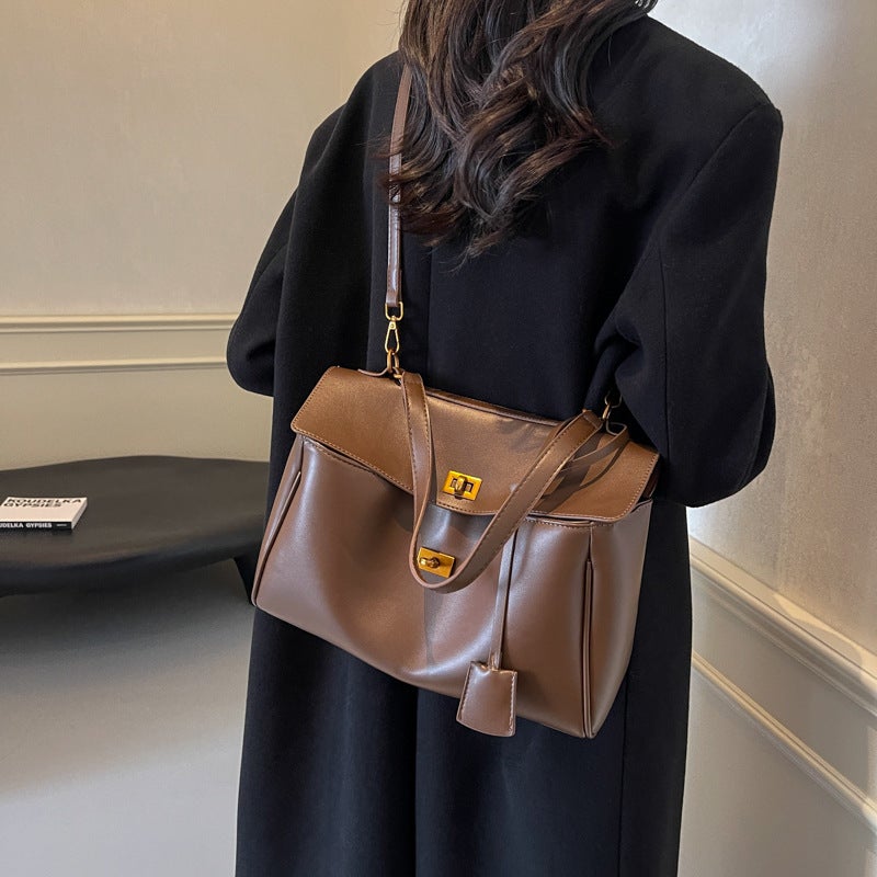 Large Capacity Bag Women'S All-Match Casual Crossbody Shoulder Bag High-Grade Texture Soft Face Underarm Tote Bag - Image 4