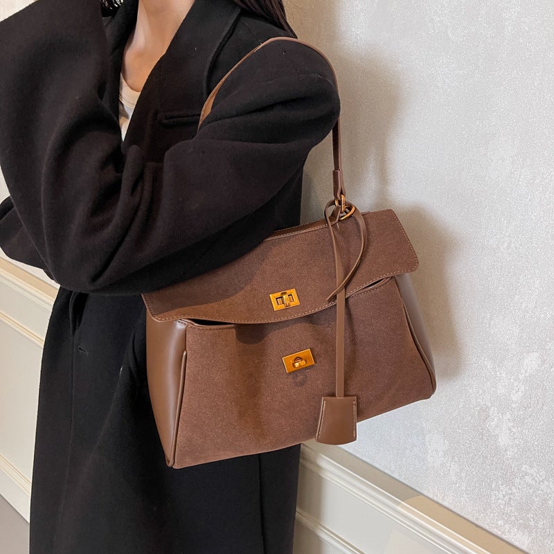 Large Capacity Bag Women'S All-Match Casual Crossbody Shoulder Bag High-Grade Texture Soft Face Underarm Tote Bag - Image 5