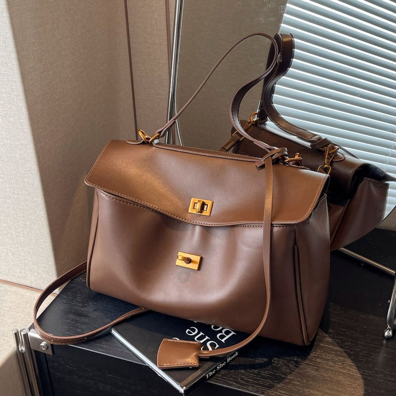 Large Capacity Bag Women'S All-Match Casual Crossbody Shoulder Bag High-Grade Texture Soft Face Underarm Tote Bag - Image 2