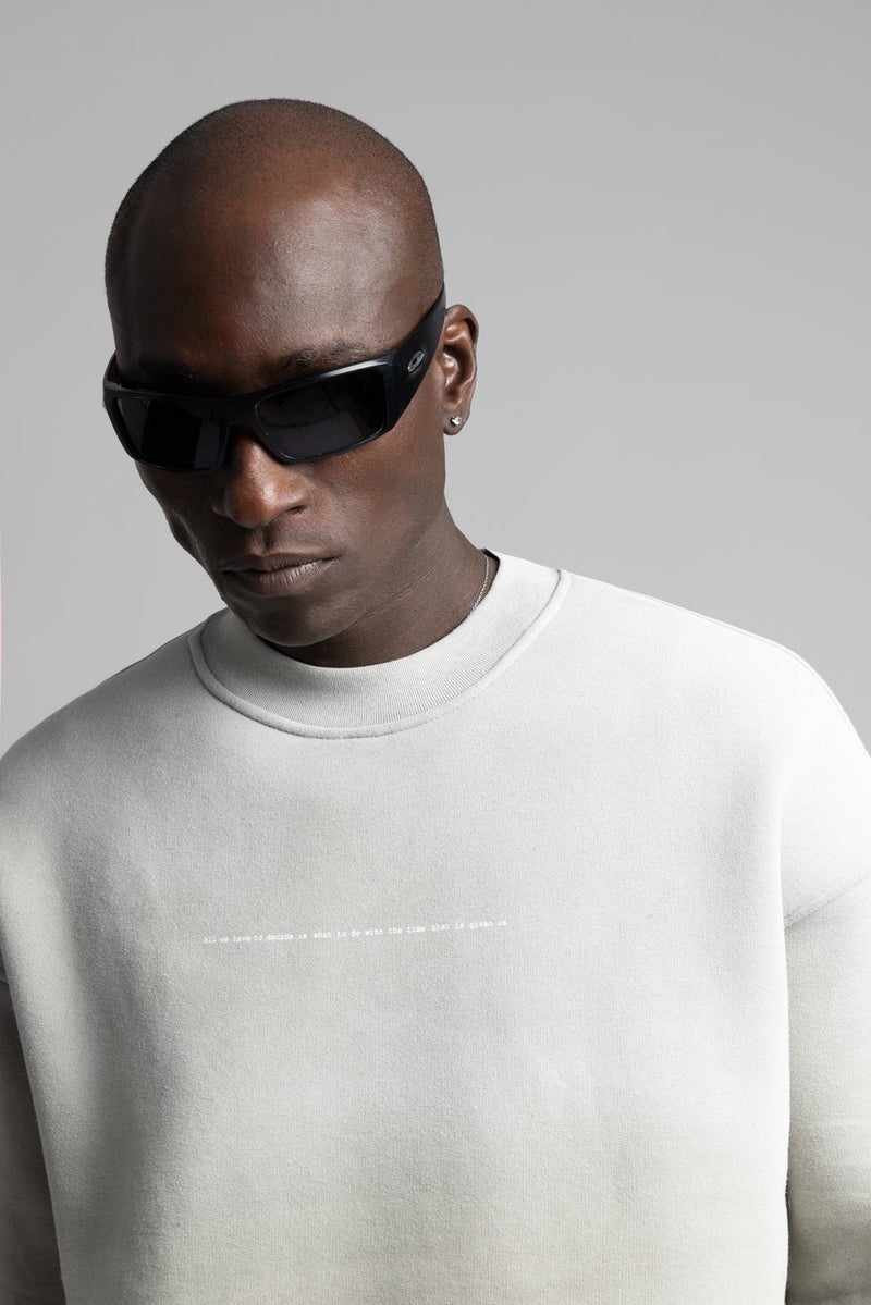 Catch Airbrush Sweatshirt with Minimal Text Detail - Image 3