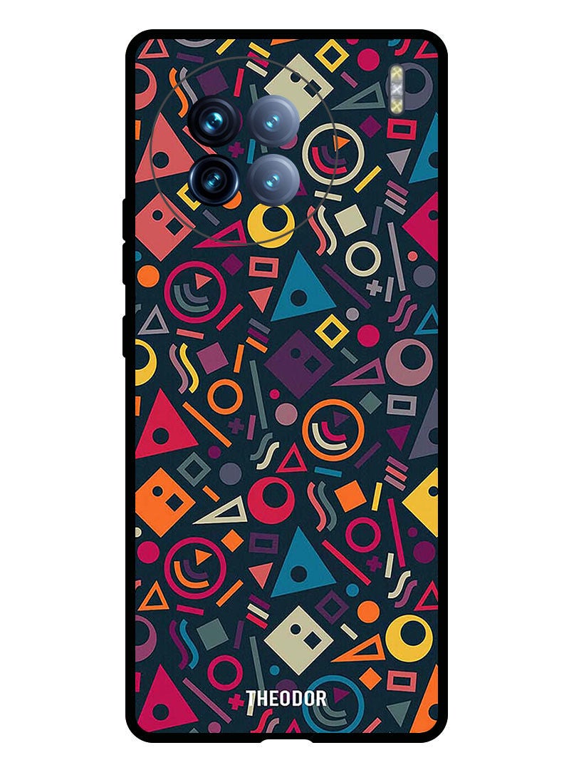 Theodor Protective Case Anti Scratch Shock Proof Bumper Cover For Vivo X90 Shape Doodles - Image 1