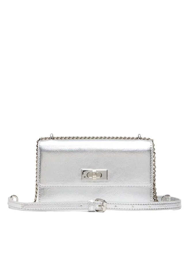 Bellagrace Ladies Silver Cross Body Bag