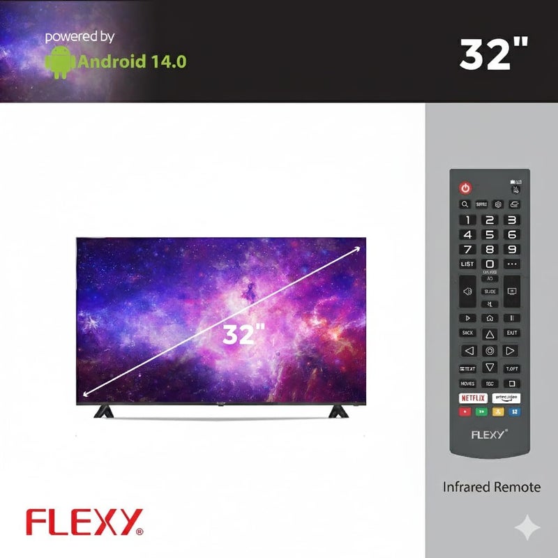 تلفزيون FLEXY 32 بوصة ذكي بشاشة LED بدقة FULL HD - FX32SHD-SM - 1000575 - Image 3