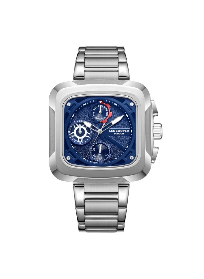 Lee Cooper Lee Cooper Men's Watch, Multi Function Display and Metal Strap - LC08013.390, Silver  - Image 1