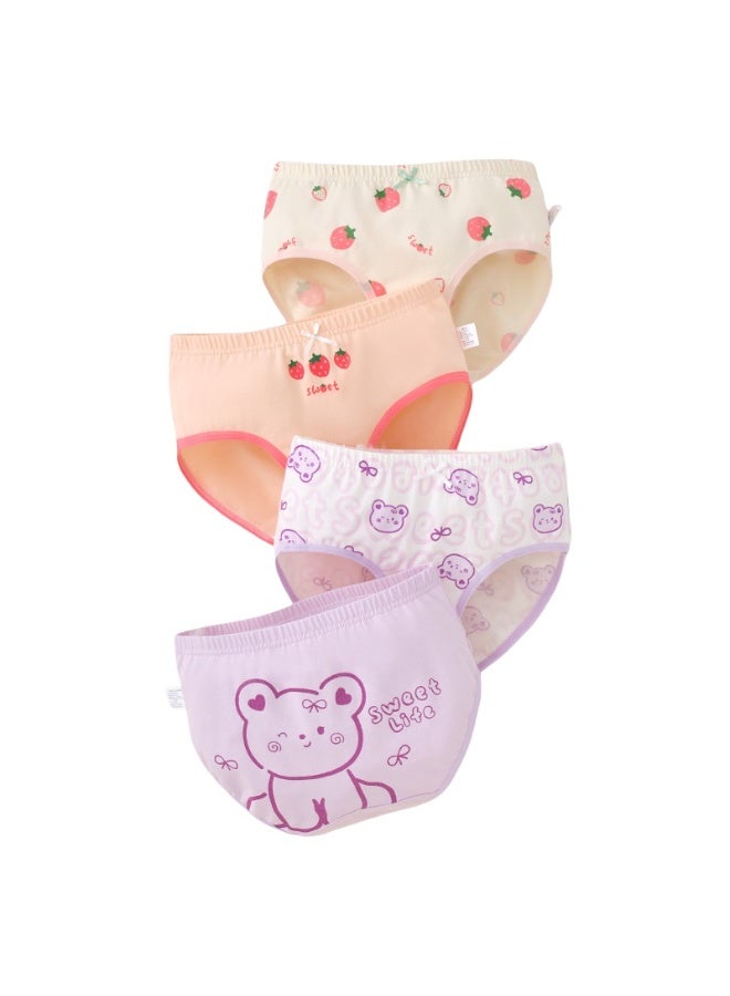 KUYING New Comfortable Skin friendly Breathable Underwear Set 0f 4