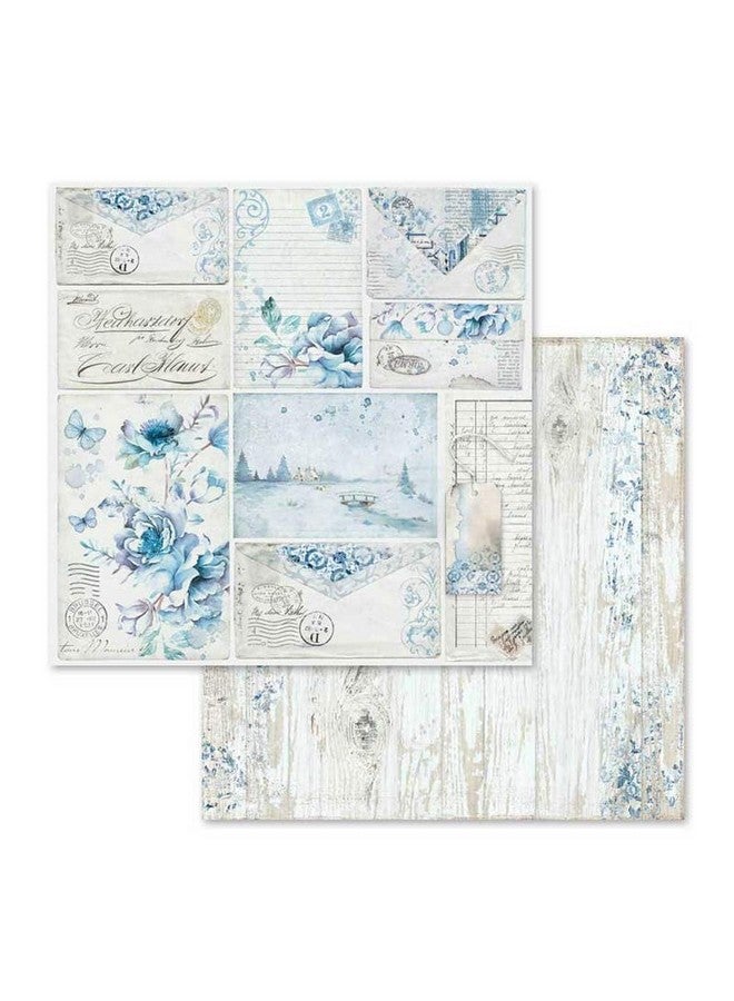 STAMPERIA International Kft Block 10 Sheets Double Face Blue Land 30.5 X 30.5 (12" X 12") Multicoloured - Image 5