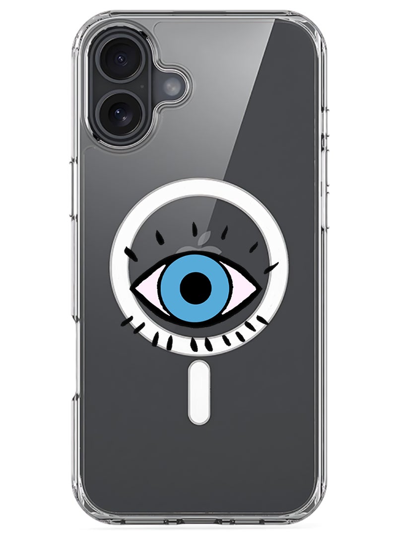 Theodor Magnetic Case for Apple iPhone 17 Compatible with MagSafe Wireless Charging, Shockproof Phone Bumper Cover - Eye - Image 1