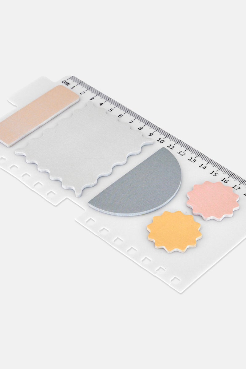 Muy Mucho 6 قطع ملاحظات لاصقة مع مسطرة - Image 3