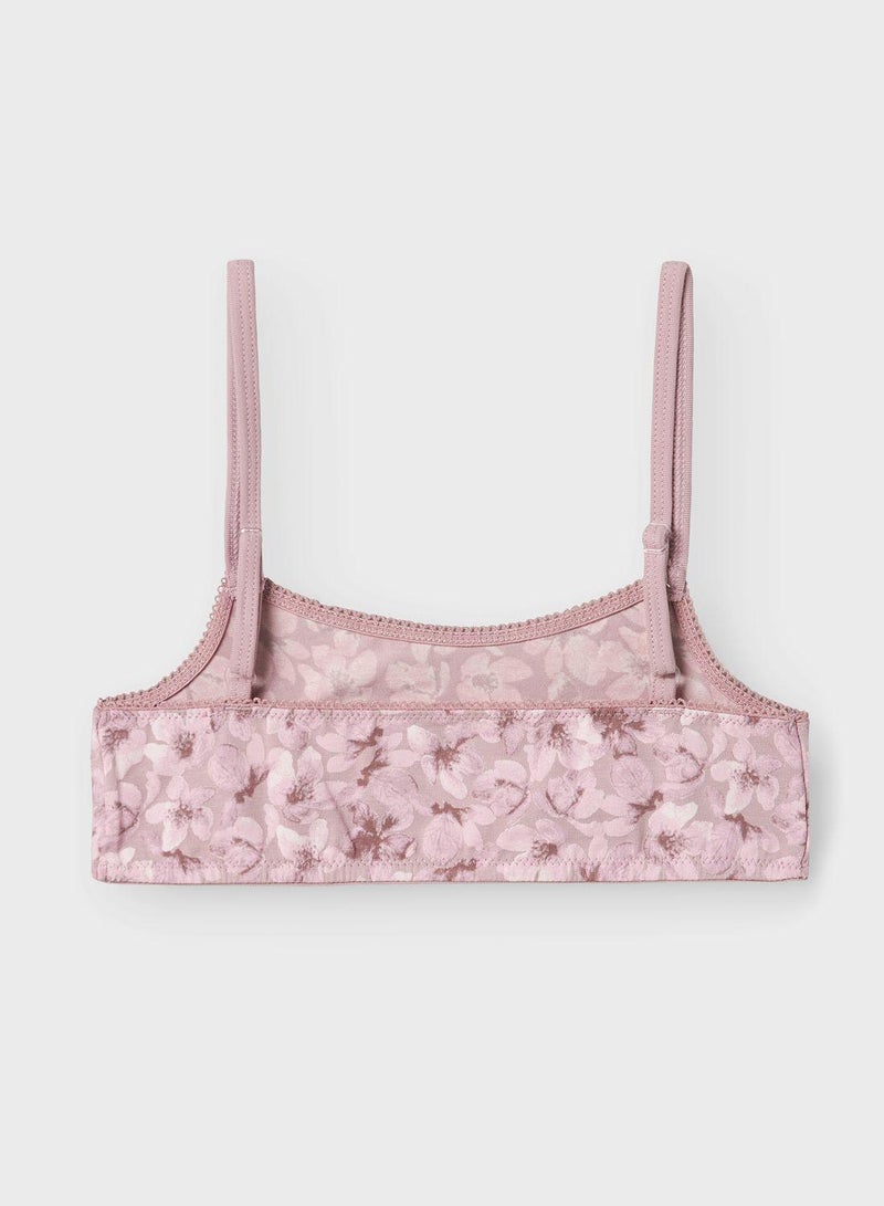 نيم ات توب بطبعة زهور للأطفال - قطعتين - Image 3