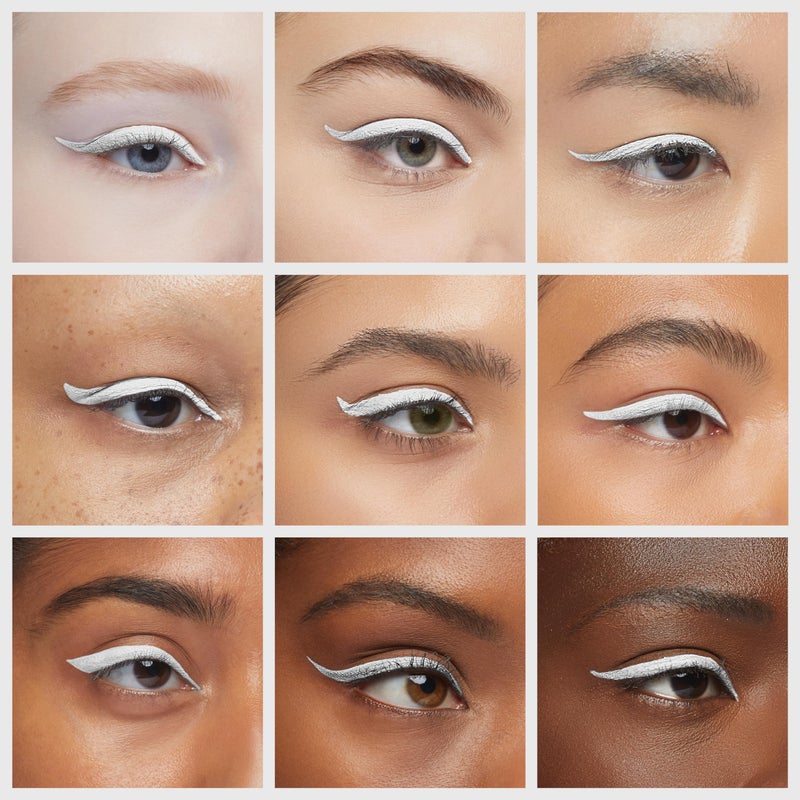 Ruby Kisses Party Proof Eyeliner, Pastel Colors Premium Felt-tip Waterproof Long-lasting Eyeliner (Snow White) - Image 4