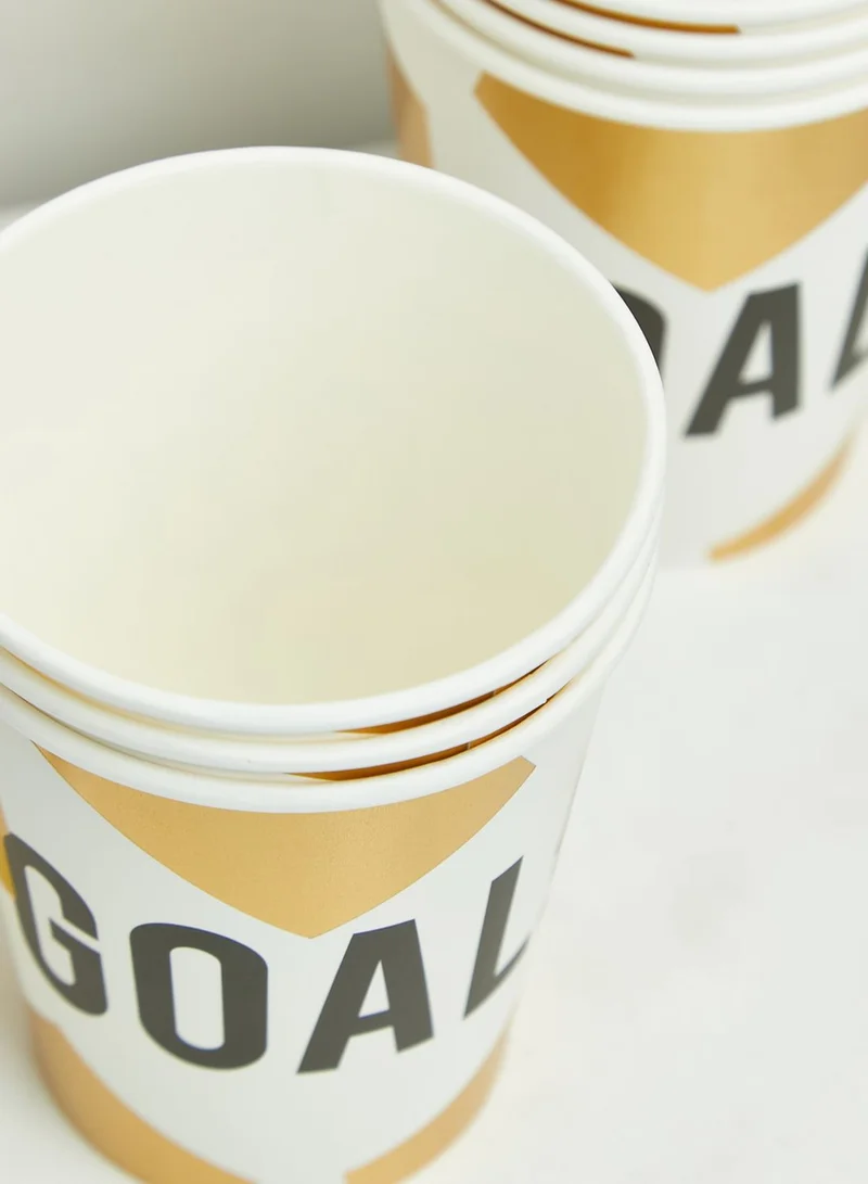 Talking Tables Set Of 12 Party Champions Foiled Cup