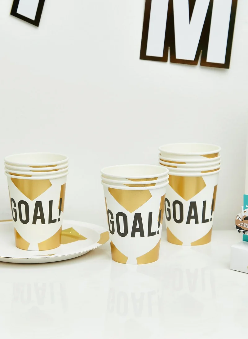 Talking Tables Set Of 12 Party Champions Foiled Cup