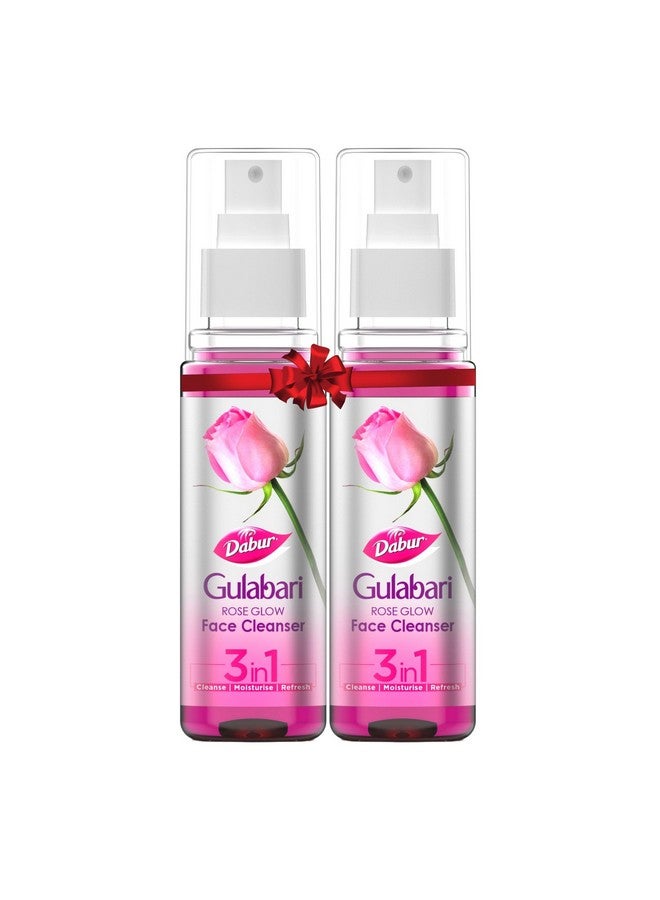 دابر منظف الوجه جولاباري روز جلو 100 مل × 2 منظف لطيف لجميع أنواع البشرة، منظف متوازن ورطب - Image 1