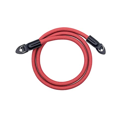 Eorefo Camera Strap Vintage 100cm Nylon Climbing Rope Camera Neck Shoulder Strap for Micro Single and DSLR Camera(Red) - Image 3