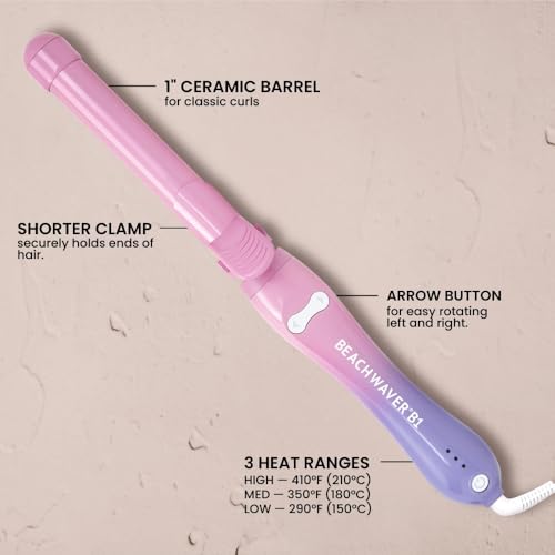 Beachwaver B1 Rotating Curling Iron - Automatic 1 Inch Ceramic - Easy-to-Use Spinning Wand for Long-Lasting Waves - Auto-Shut Off and Dual Voltage (BW160) - Image 2