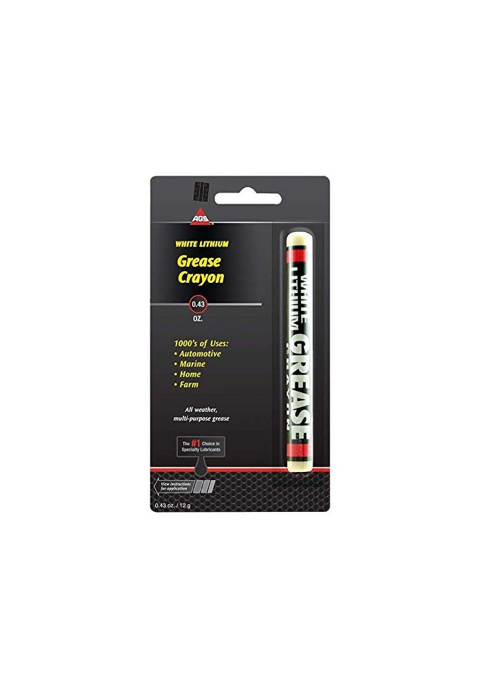AGS Lith-Ease Grease Stick White Lithium 0.43 Oz. Carded - Image 1