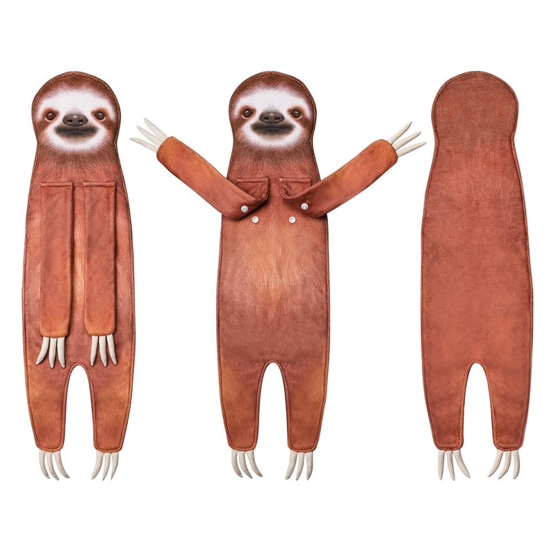 AGRIMONY Funny Sloth Hand Towels for Bathroom Kitchen - Sloth Gifts Cute Decorative Sloth Decor Hanging Face Towels Absorbent Soft- Mothers Valentines Day Housewarming Birthday Christmas Unique Gifts for Women  - Image 2